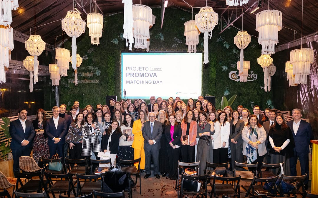 Mentores e Mentees juntos em evento Promova