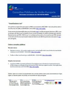 Consultas Públicas UE novembro 2014