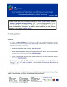 Consultas Públicas UE novembro 2015